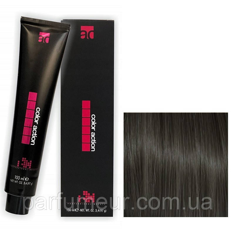 Karibelly Color Action Перманентна крем-фарба для волосся 4.00C холодний глибокий каштан 100 мл, фото 1
