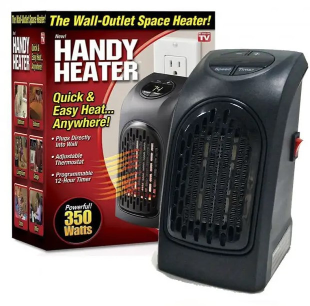 Портативний нагрівач Handy Heater 400W Міні дуйчик маленький мініобогрівач у розетку для приміщень