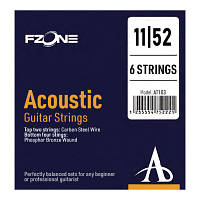 Струни для гітари Fzone Acoustic Bronze (11-52) (AT103)-Гарантія!