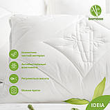 Подушка бамбук Bamboo 70х70 см IDEIA бамбукова антиалергійна м'яка з блискавкою для сну, фото 3