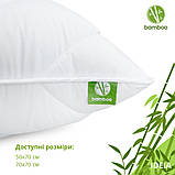Подушка бамбук Bamboo 70х70 см IDEIA бамбукова антиалергійна м'яка з блискавкою для сну, фото 7