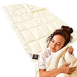 Ковдра Wool Classic вовняна 175х210 см зимова IDEIA вовна тепла ковдра натуральна овеча вовна, фото 4
