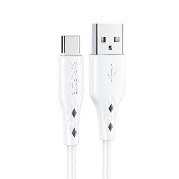 Кабель Borofone BX48 USB to Type C 3A 100 см White