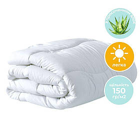 Ковдра Алое Вера літня 140х210 см IDEIA з просоченням Алое Вера антиалергенне для літа біле