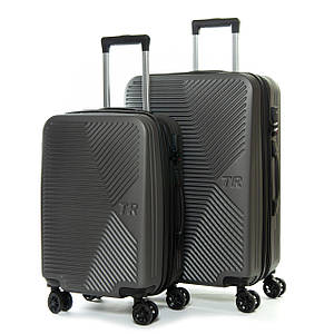 PODIUM Дорожня Валіза 2/1 ABS-пластик FASHION 804 dark-grey