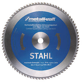 Пиляльний диск для металу Metallkraft 355x2.4x25.4 mm Z80