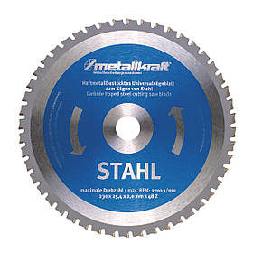 Пиляльний диск зі сталі Metallkraft 230x2.0x25.4 mm Z48, Японія