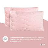 Набір Tropical євро ковдра 200х220 см + 2 подушки 50х70 см пудра IDEIA антиалергійний, фото 7