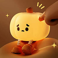 Нічник силіконова Гарбузова на Halloween (K-1165) OEM