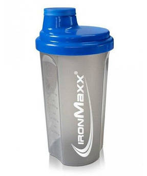 Шейкер IronMaxx IM-Shaker 700 ml (Сірий/Синій)
