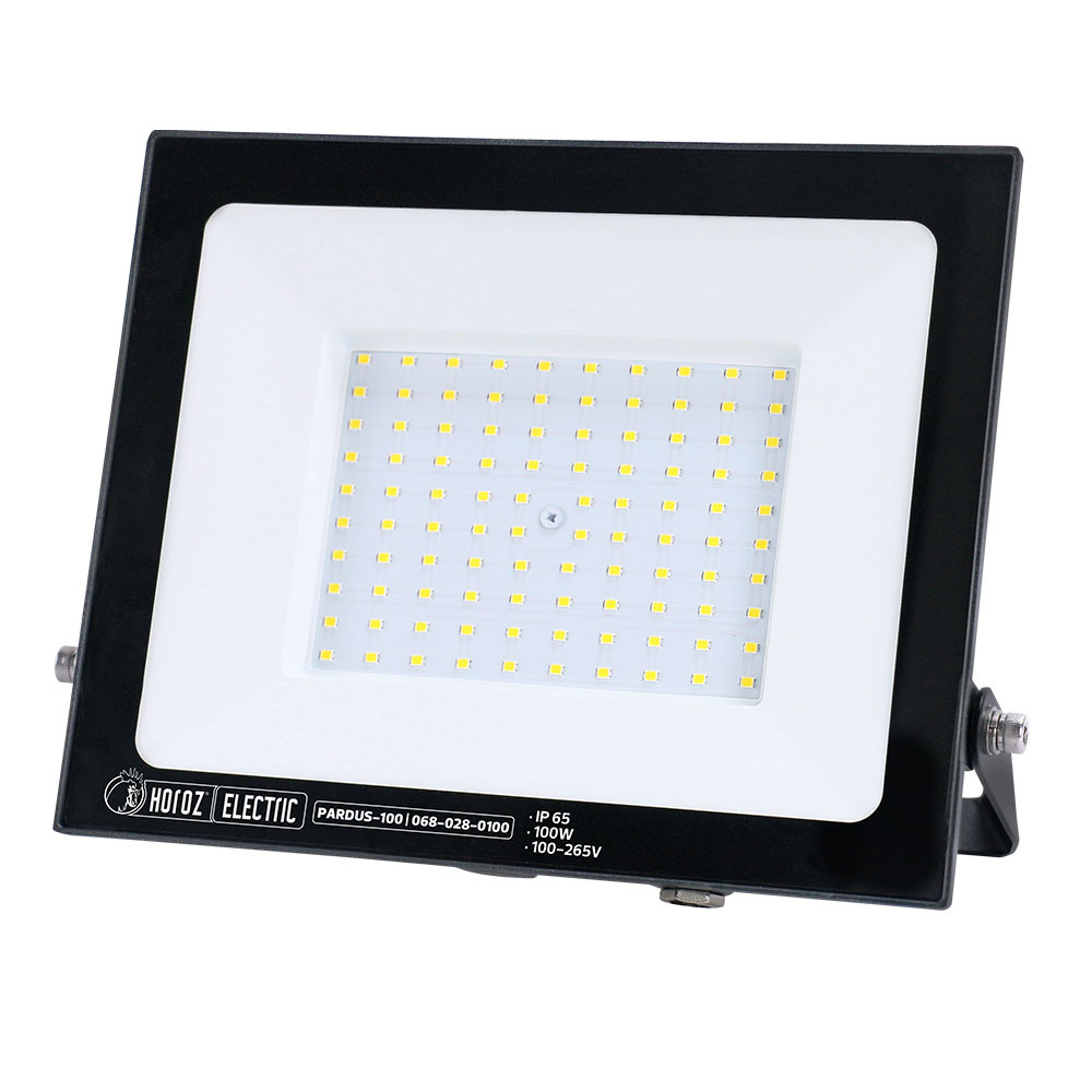 Прожектор світлодіодний "PARDUS-100" 100W 6400K чорний, фото 1