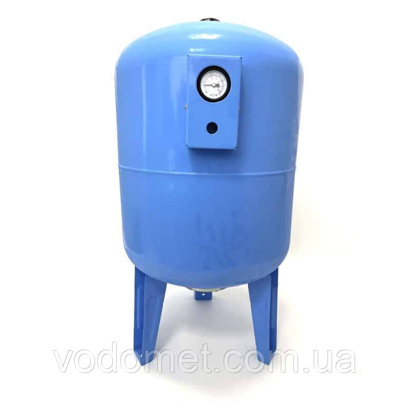 Гідроакумулятор вертикальний 200л VOLKS pumpe 10bar з манометром - 31647-01