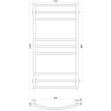 Рушникосушарка UNIO LDE W 1000-500-9 Драбинка Дуга Еліт вода - 32362-01, фото 5