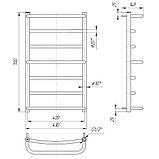 Водяна рушникосушка Mario Люкс 700х430/400 водяна рушникосушка Mario Люкс 700х430/400 - 34504-01, фото 2