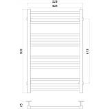 Рушникосушарка UNIO MS W 800-500-12 BLK Модена вода чорна - 32367-01, фото 4
