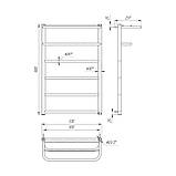 Рушнікосушарка Mario Hotel 800х530/500 — 22994-01, фото 2