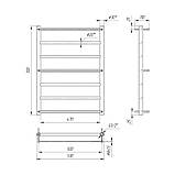 Водяна рушникосушарка Mario Одісей 700х530/500 - 22212-01, фото 2