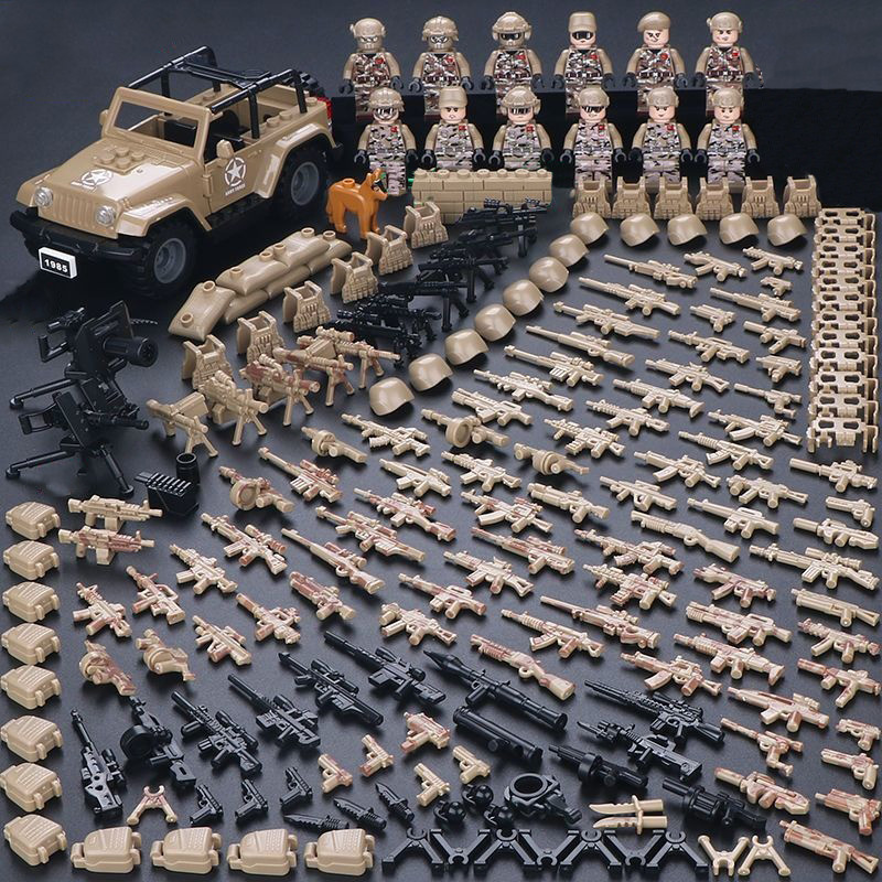 Фігурки коричневих Американських солдатів для Lego Лего