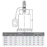 Дренажний насос Euroaqua QDS250 - 15967, фото 2