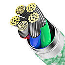 Кабель Type-C Lightning для айфон PD 20Вт 2м зелений Baseus Dynamic CALD000106 kr, фото 4