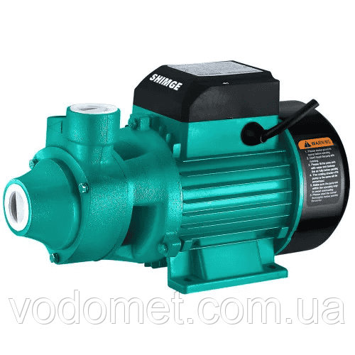 Вихровий насос SHIMGE QB60B 370Вт Hmax=33м Qmax=2,4куб.м/год Н/Ж СТАЛЬ AISI-304 + антиблокуючі вставки, фото 1