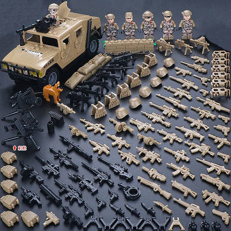 Фігурки коричневий Армії США військові для Lego Лего, фото 1