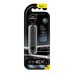 Ароматизатор на дефлектор Aroma Car HEX 13g - BLACK рідкий