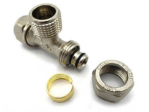 Тройник под обжим ключом 16 х 1/2"З х 16 RSk 1/60, фото 3