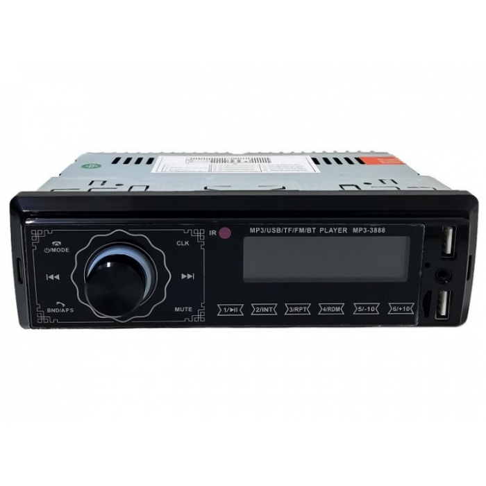 Автомагнітола 3888 ISO+FM+USB+SD+AUX+Bluetooth 4x50W 1Din магнітолу з пультом сенсорний дисплей