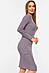 Сукня жіноча трикотажна однотонна фіолетового кольору р.42-44 190589M, фото 2