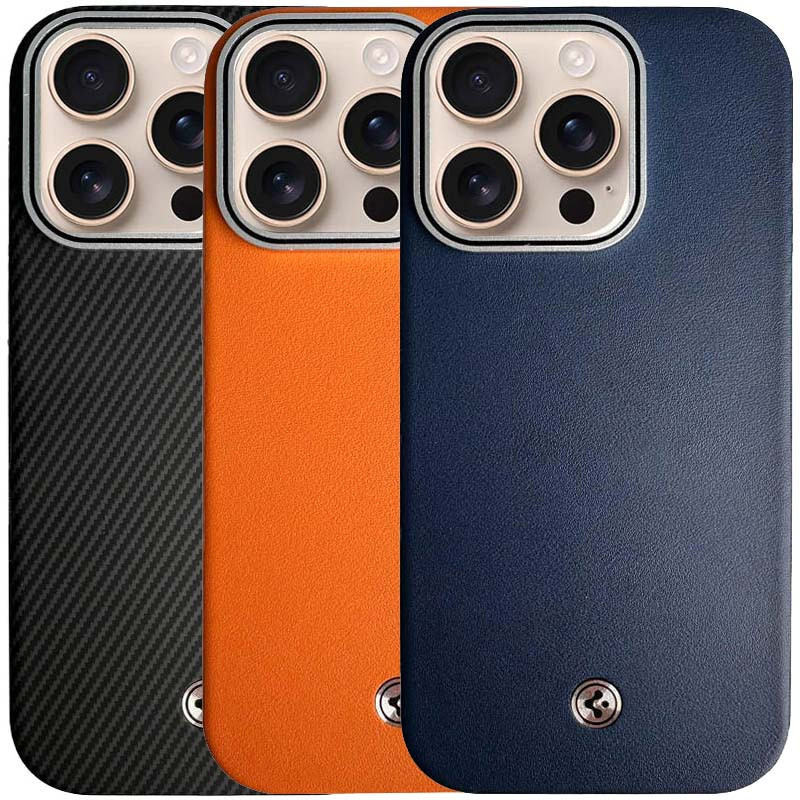 Чохол SGP PC+Leather with MagSafe для Apple iPhone 15 Pro (6.1")