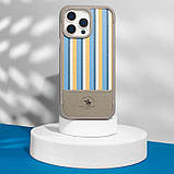 Шкіряний чохол Polo Santa Barbara Isaac для Apple iPhone 16 Pro (6.3") Titanium grey, фото 5
