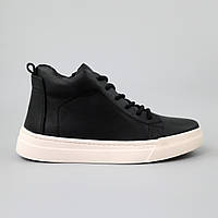 Кеди Чоловічі З Натуральної Шкіри Байка Чорні Ador