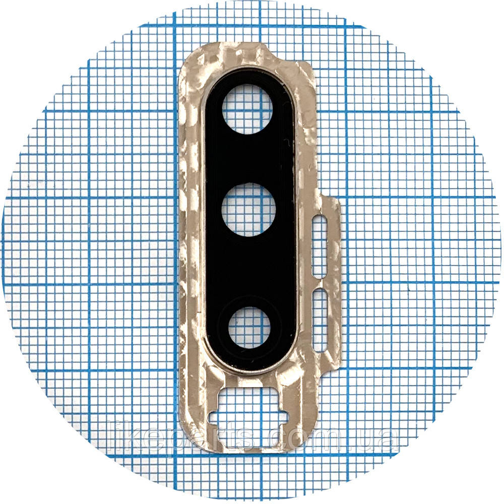 Скло камери OnePlus 7 Pro GM1915, 7T Pro HD1911 (у сріблястій рамці), фото 1