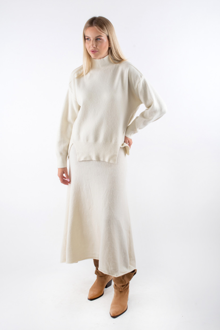 Костюм з джемпером та спідницею молочний 40030 (2000000135786), фото 1