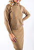 Костюм з джемпером та спідницею темно-бежевий  40031 (2000000135762), фото 2