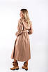 Плаття міді з поясом бежеве 9601 (2000000136226), фото 4