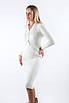 Плаття в рубчик міді біле 83070 (2000000135878), фото 5