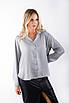 Блуза шовкова сіра 4156 (2000000136103), фото 3