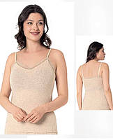 Майка бежевая женская из вискозы Sevim
