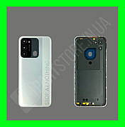 Кришка Tecno Spark 8С (KG5k) Diamond Grey зі склом камери