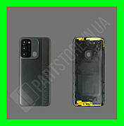 Кришка Tecno Spark 8С (KG5k) Magnet Black зі склом камери
