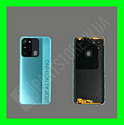 Кришка Tecno Spark 8С (KG5k) Turquoise Cyan зі склом камери