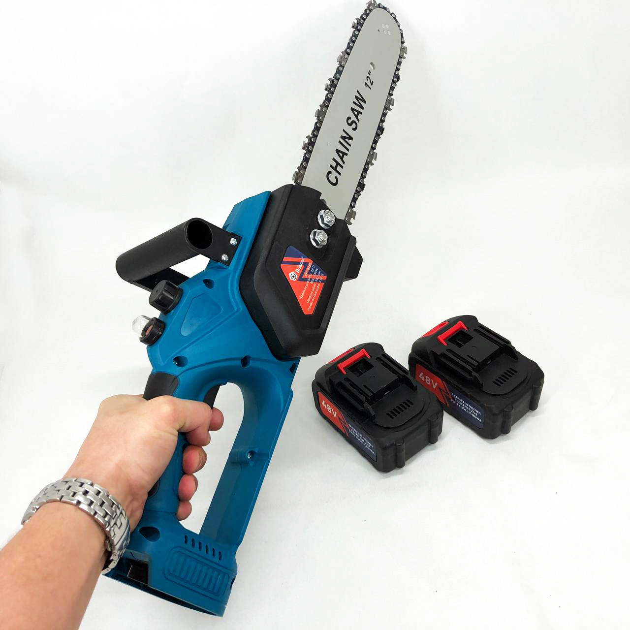 Потужна електропилка пила ланцюгова Пила для роботи в саду DOMOTEC Chain Saw PT-294 12" (30см), фото 1