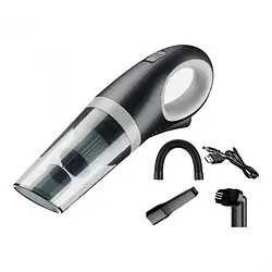 Автомобільний портативний пилосос 5V Vacuum Cleaner/Рожевий пилосос від акумулятора для авто та дому