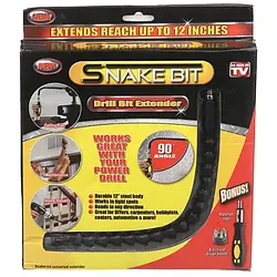 Гнучка викрутка універсальна з тріскачкою і змінними насадками 6 шт Snake Bit TOOL