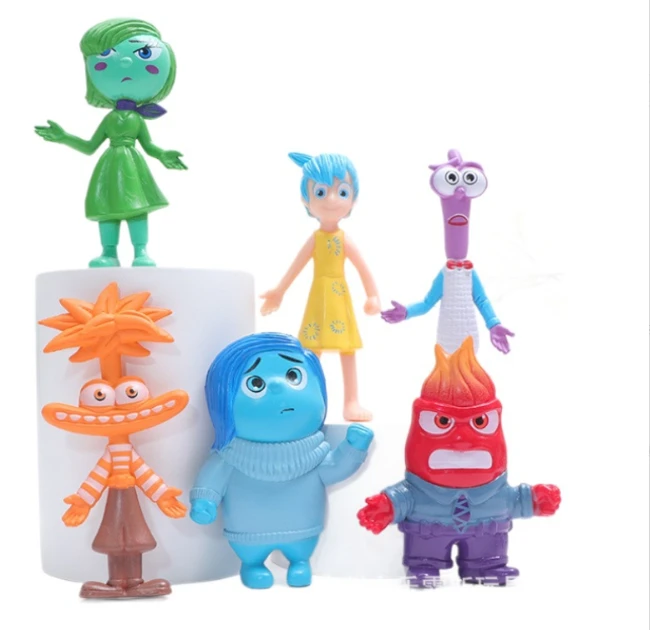 Набір ігрових фігурок з мультфільму Думками назовні Inside out 6 шт ростові 8-9,5 см