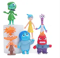 Набір ігрових фігурок з мультфільму Думками назовні Inside out 6 шт ростові 8-9,5 см