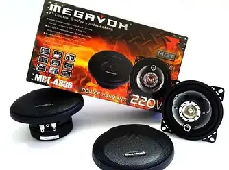 Колонки автомобільні XR-4836, Трисмугова акустика в авто, Автодинаміки 10 см