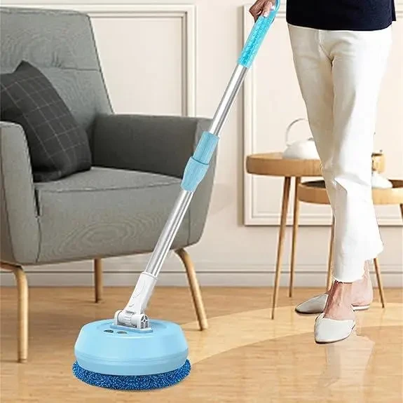 Бездротова акумуляторна швабра з двома насадками Wireless Cleaner AA102 Акумуляторна швабра для дому, фото 1